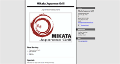 Desktop Screenshot of mikatajapanesegrill.com